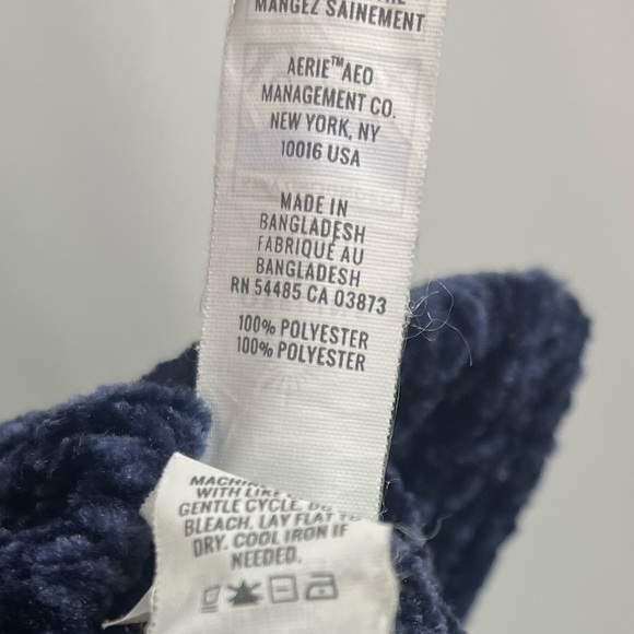 Offline by aerie Large Colorblock Crewneck Chenille Sweater Chunky Knit - Picture 9 of 10